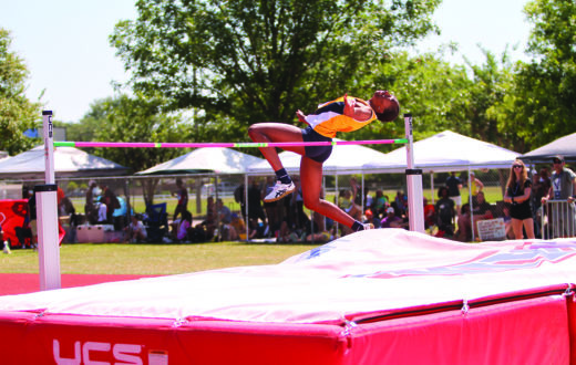 Kyara Black competes in the high jump