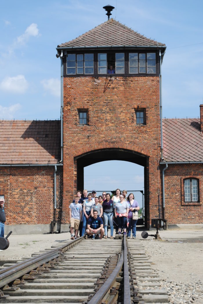 Spring Arbor group at Auschwitz concentration camp