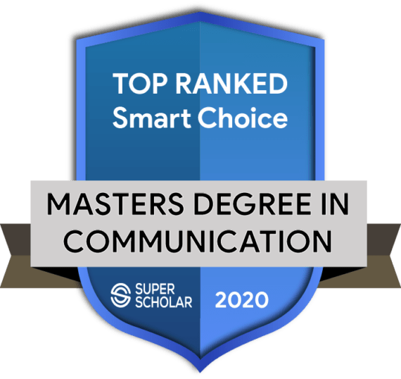Top Ranked Master's Degree in Communication Badge