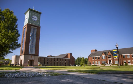 Spring Arbor University Clocktower, Plaza, and Library